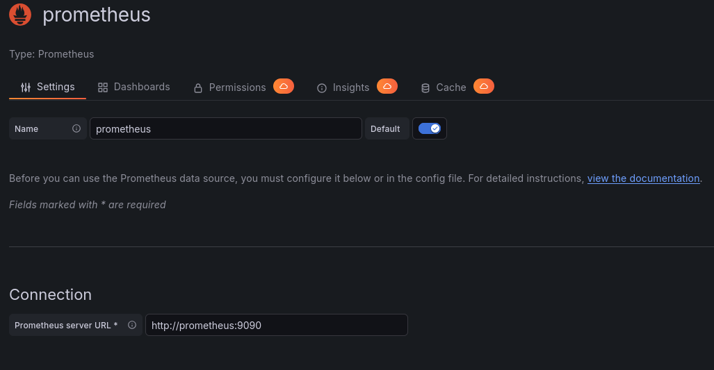 Prometheus configuration